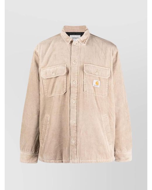 Carhartt Natural Corduroy Relaxed-Fit Shirt Jacket for men