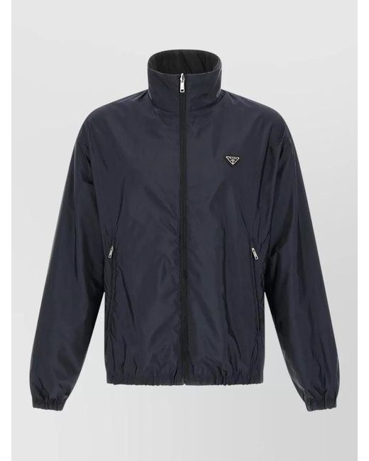 Prada Blue Re Nylon Reversible Feather Jacket for men