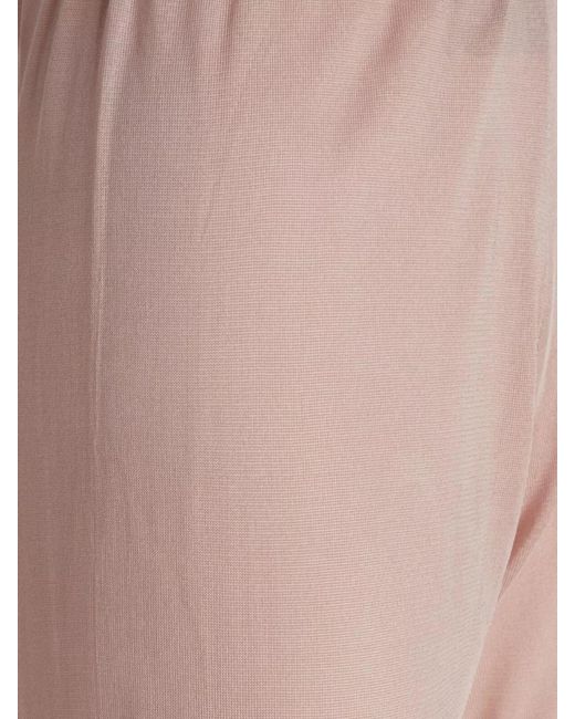 Maison Margiela Pink Wide-Leg Viscose Jersey Trousers
