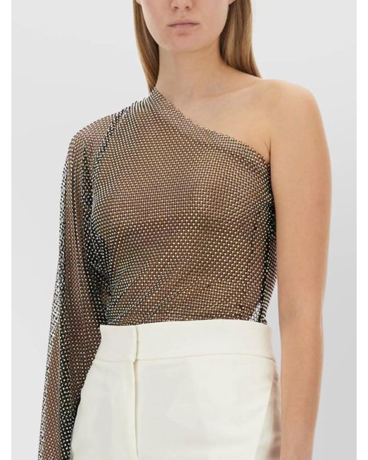 Genny White Slim-Fit Blouse