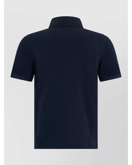 K-Way Blue Cotton Polo Shirt Short Sleeve Design for men