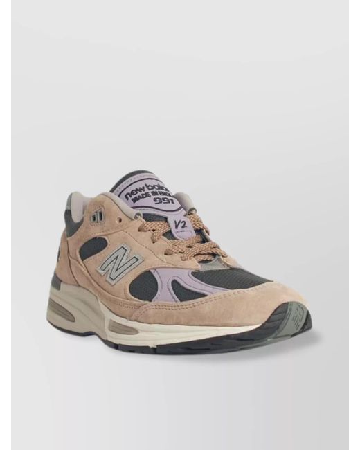 New Balance Multicolor Suede Blend Sneakers Mesh Panels for men