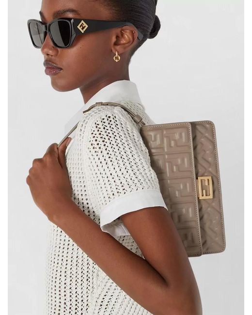 Fendi Multicolor Chain Wallet Shoulder Bag Ff Motif