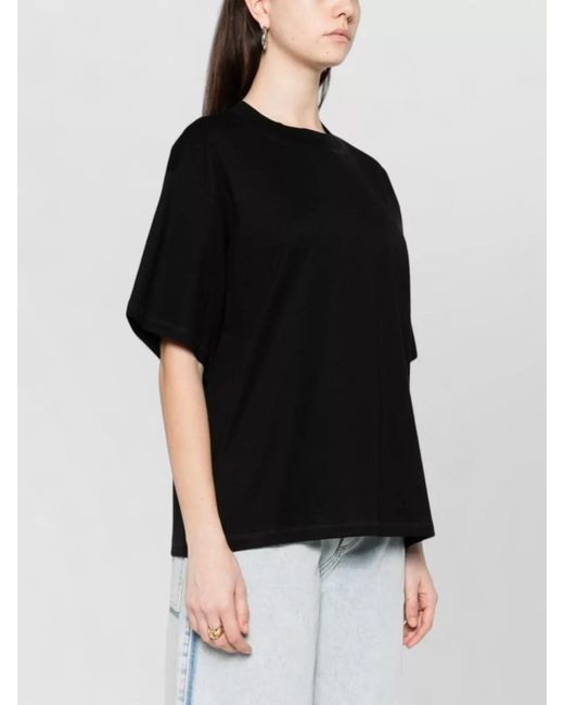 Herskind Black Larsson Cotton T-Shirt Relaxed Fit