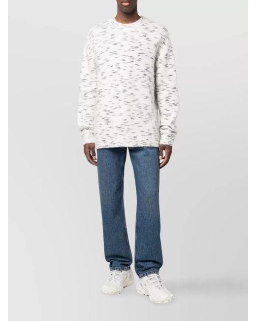 Ambush Blue Denim High-Rise Wide-Leg Jeans for men