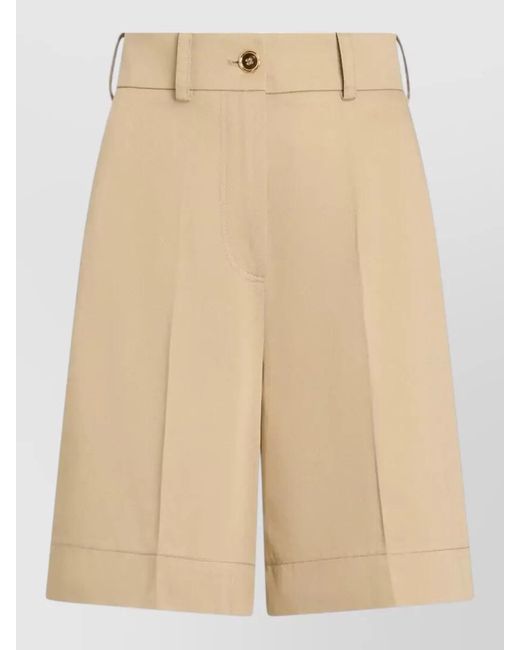 Patou Natural Tailored Bermuda Shorts