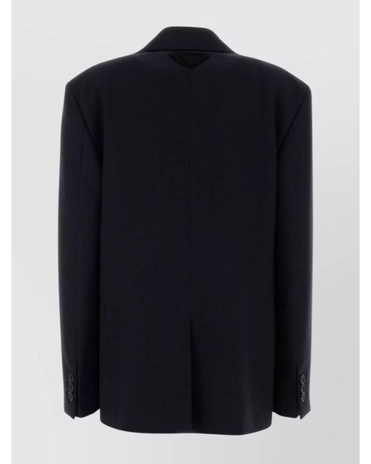 Prada Blue Wool Blazer