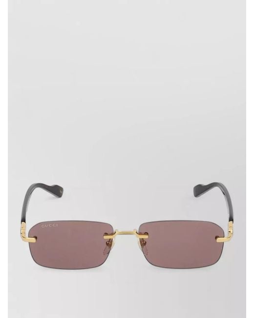 Gucci Pink Sunglasses Gg1221S 002 Rectangular Lenses for men