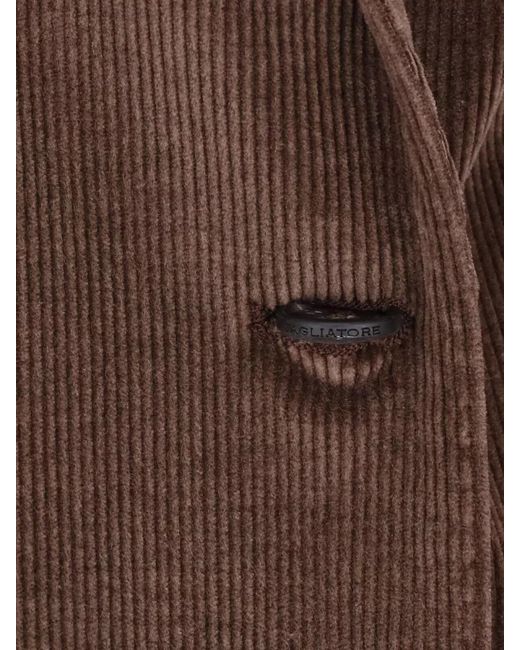 Tagliatore Brown Cashmere Blend Blazer
