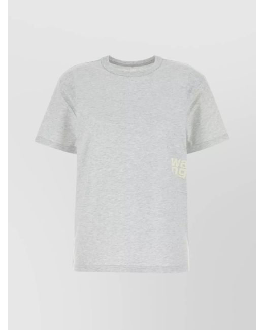 Alexander Wang White Cotton Regular-Fit T-Shirt