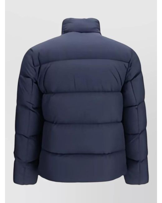 Woolrich Blue Down Quilted Padded Jacket for men