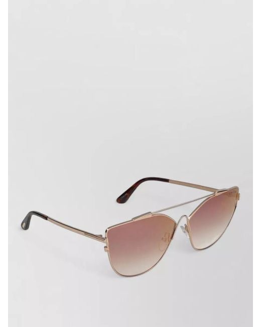 Tom Ford Pink Sunglasses Ft0563 33G Cat Eye Metal