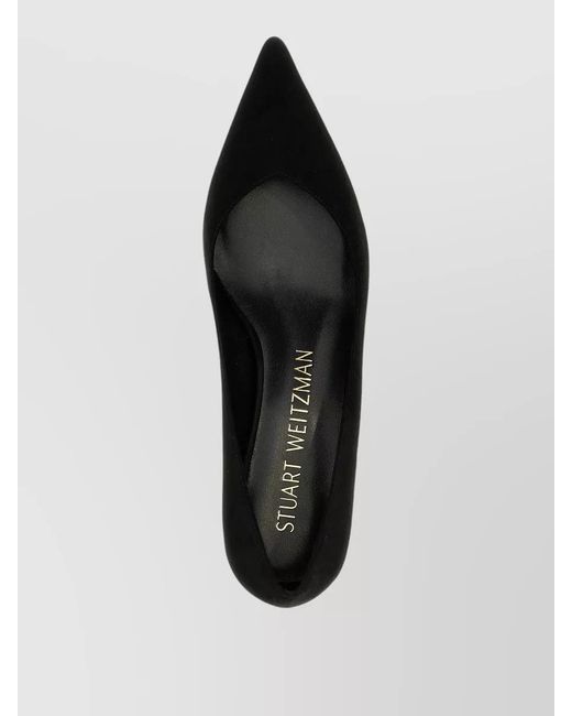 Stuart Weitzman Black Pumps Kitten Heel Pointed Toe Design