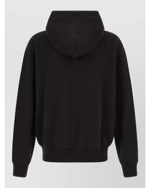 Dolce & Gabbana Blue Hooded Sweatshirt Crest Logo Casual Style for men