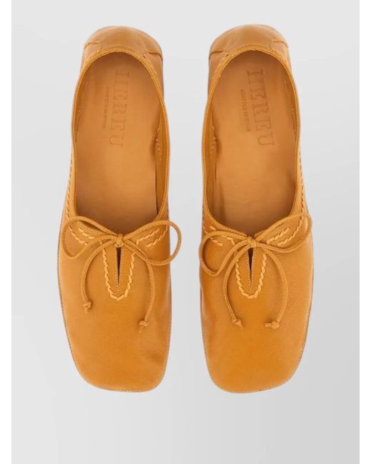 Hereu Brown Rassa Moccasin Loafer Bow Pointed Toe