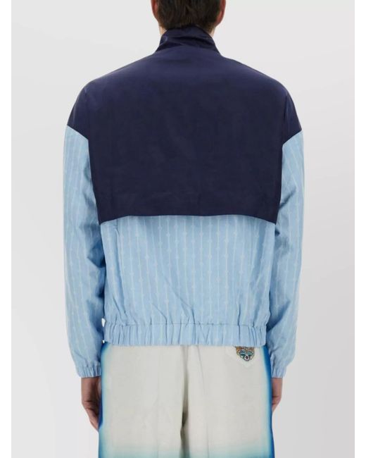 Casablanca Blue Pinstripe Track Jacket for men