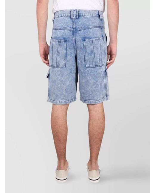 Isabel Marant Blue Cargo Shorts for men