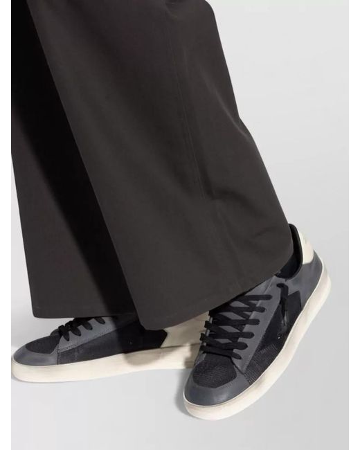 Golden Goose Deluxe Brand Black Leather Low-Top Sneakers for men