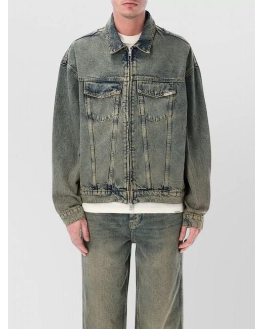 Represent Green R4 Denim Jacket Cotton for men