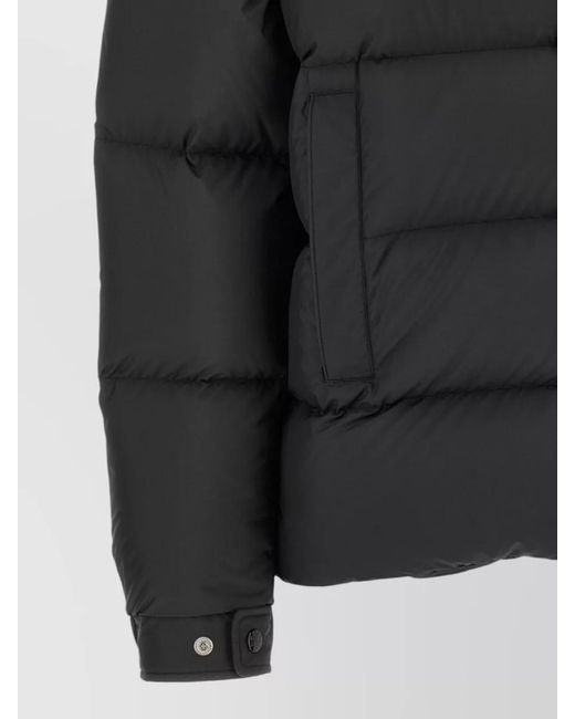 Moncler Black Down Quilted Short Puffer Jacket