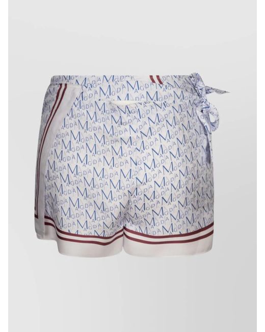 Magda Butrym Blue Tailored Shorts