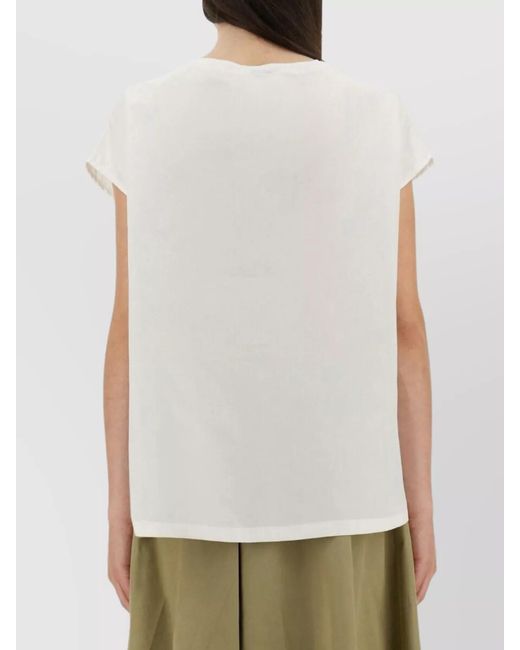 Aspesi White Oversized Cotton Blouse