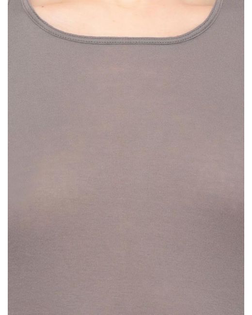 Rick Owens Gray Sleeveless Cotton Tank Top