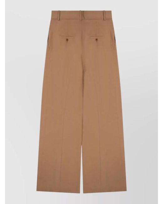 Alberta Ferretti Brown Wide-Leg Trousers