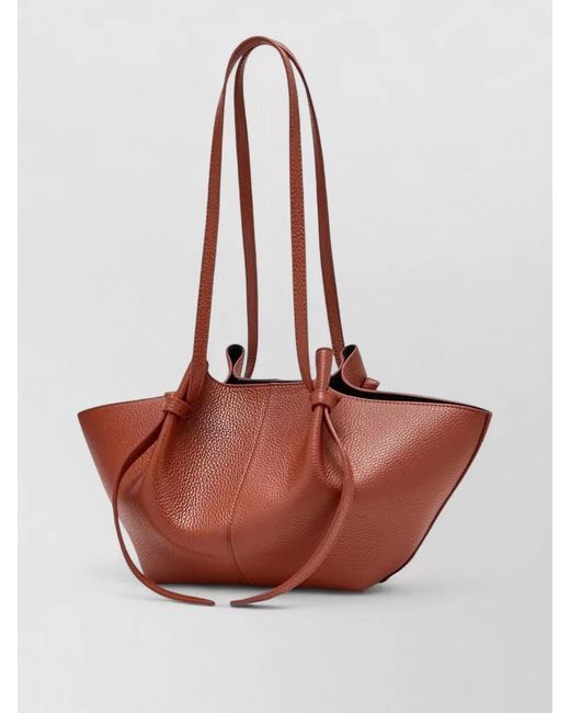 Yuzefi White Mochi Leather Tote Bag