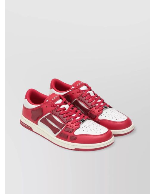 Amiri Pink Low Top Sneakers Rubber Sole for men