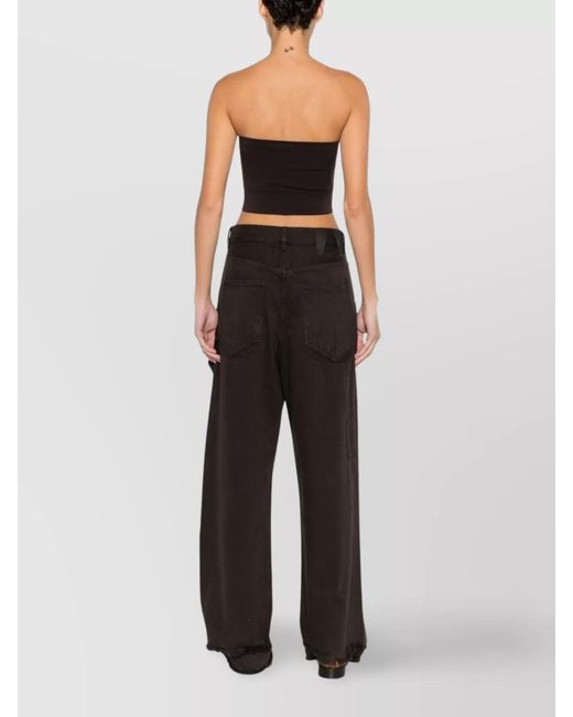 Wolford Black Seamless Strapless Cropped Top