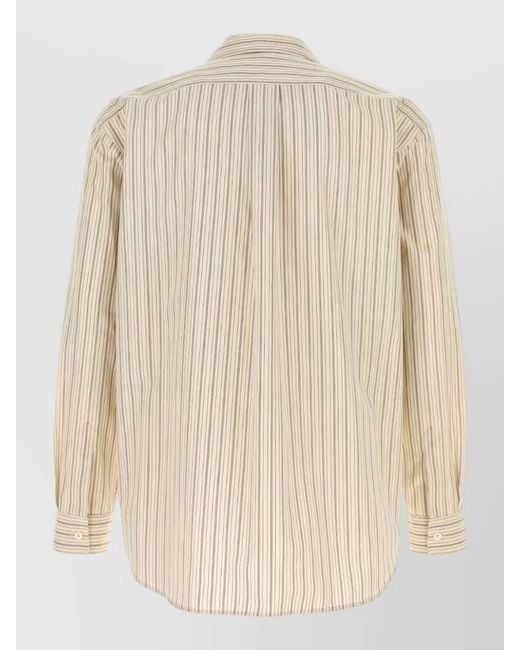 The Row Natural Embroidered Cotton Shirt for men