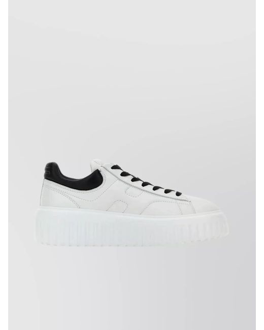 Hogan Metallic Nappa Leather Low-Top Sneakers