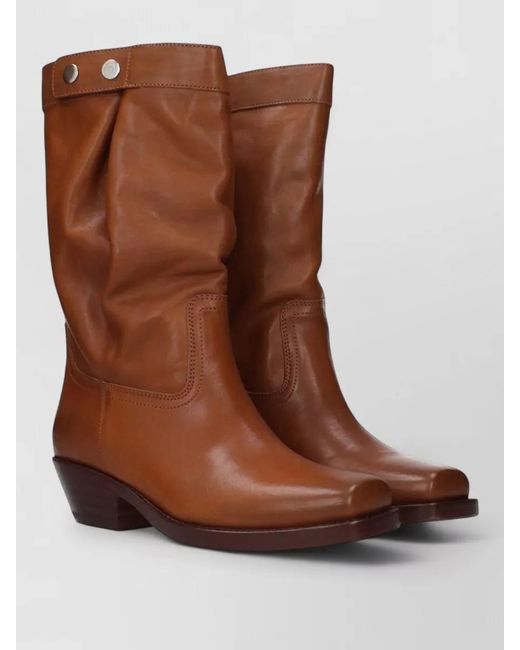 Isabel Marant Brown Leather Ankle Boots