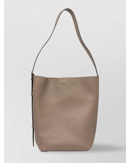 Max Mara White Leather Shoulder Bag
