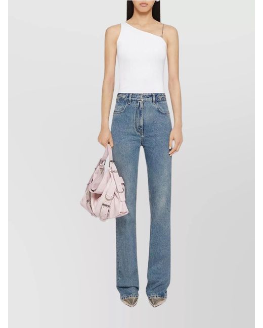 Givenchy Blue Denim Bootcut Trousers