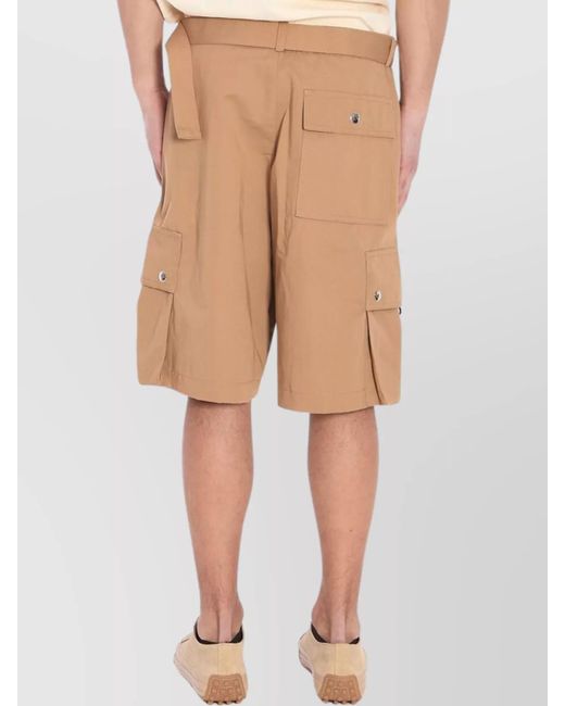 Jacquemus Natural Belt Loops Cargo Pocket Shorts for men