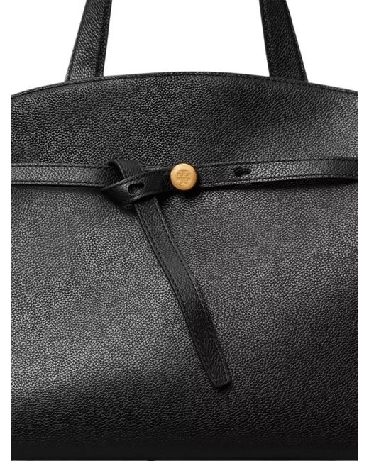 Tory Burch Black Romy Leather Tote Bag Top Handles