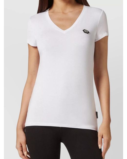 Philipp Plein White Cotton T-Shirt