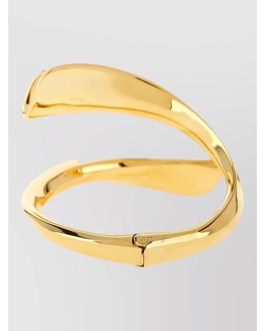 ARMARIUM Yellow Torchon Bracelet Polished Finish Modern Contour