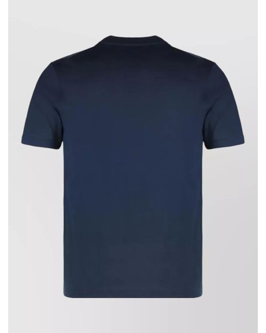 Paul & Shark Blue Logo Cotton Crew Neck Short Sleeve T-Shirt for men