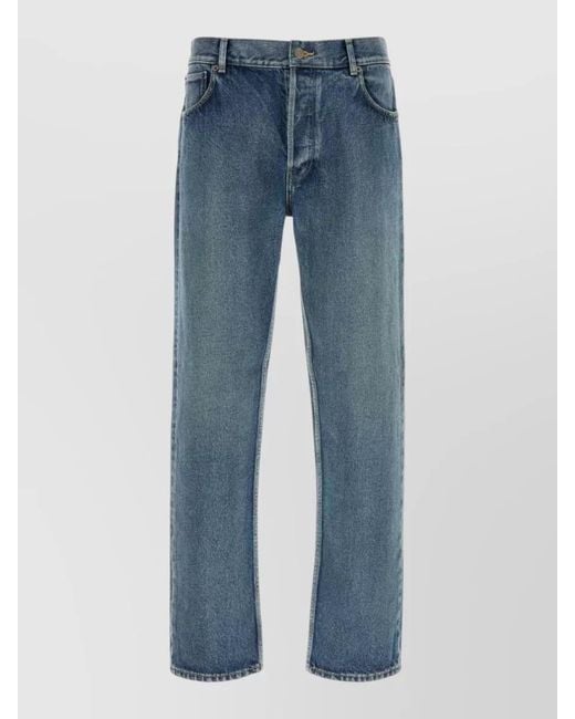 The Row Blue Denim Straight-Leg Jeans for men