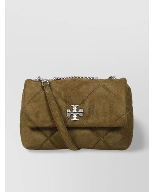 Tory Burch Natural Kira Small Leather Shoulder Bag