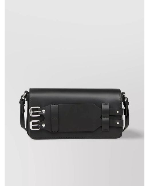 MM6 by Maison Margiela White Japanese Leather Shoulder Bag