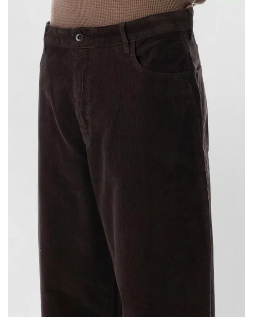 Studio Nicholson Black Cotton Wide-Leg Trousers for men