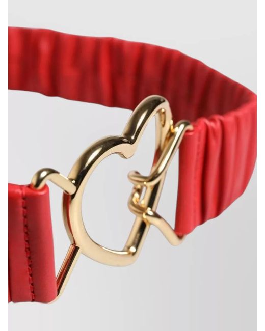 Dolce & Gabbana Red Leather Belt