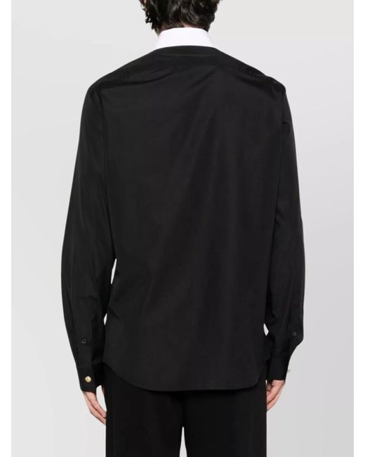 Balmain Black Long-Sleeve Shirt for men