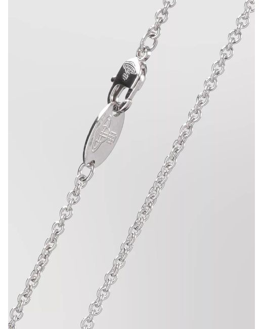 Vivienne Westwood White Necklace Pendant Detail Chain Link Design for men