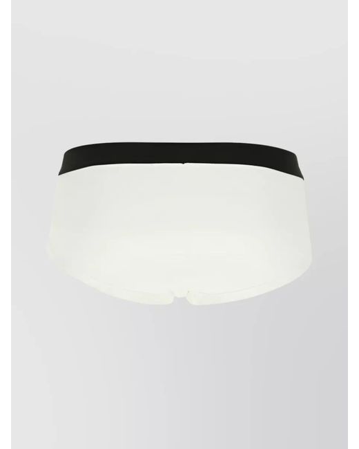 Tom Ford White Stretch Cotton Briefs for men