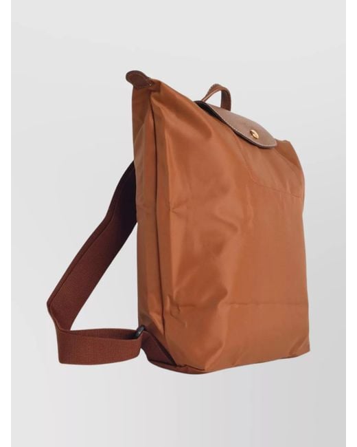 Longchamp Brown Nylon Backpack